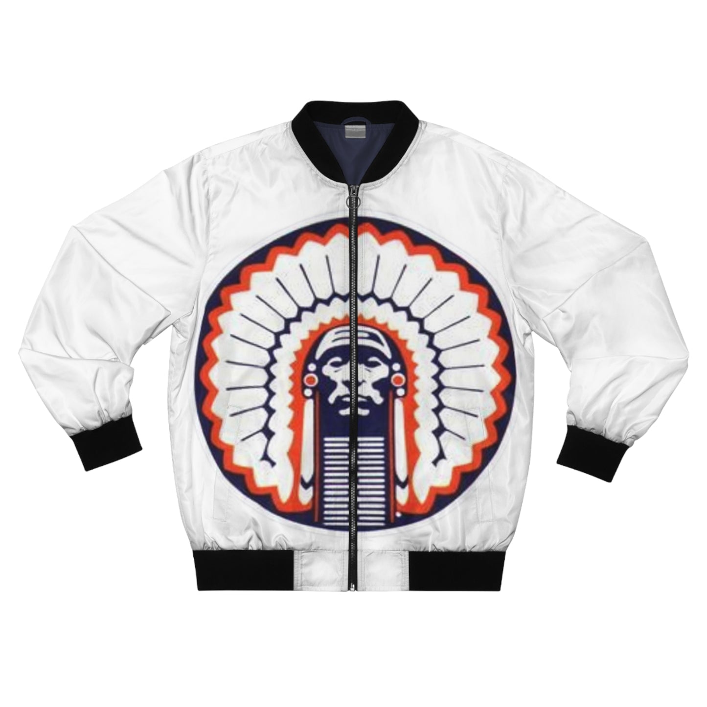 Chief Illiniwek Men's Bomber Jacket (AOP)