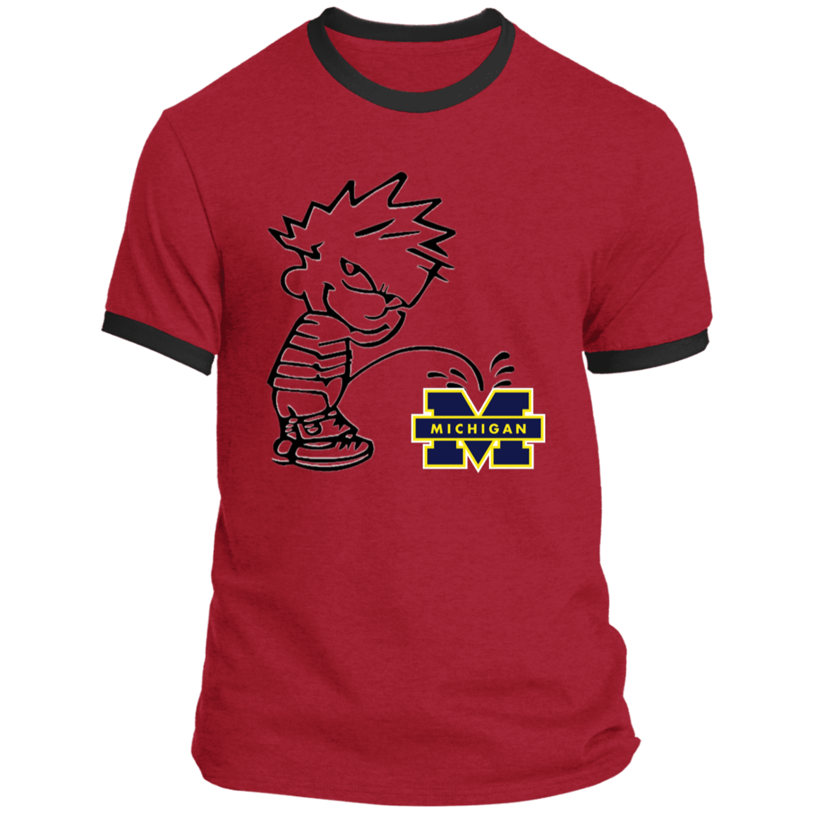 P on Michigan Ringer Tee