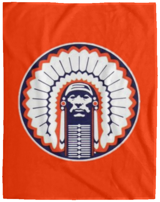 Chief Illiniwek Cozy Plush Fleece Blanket - 60x80