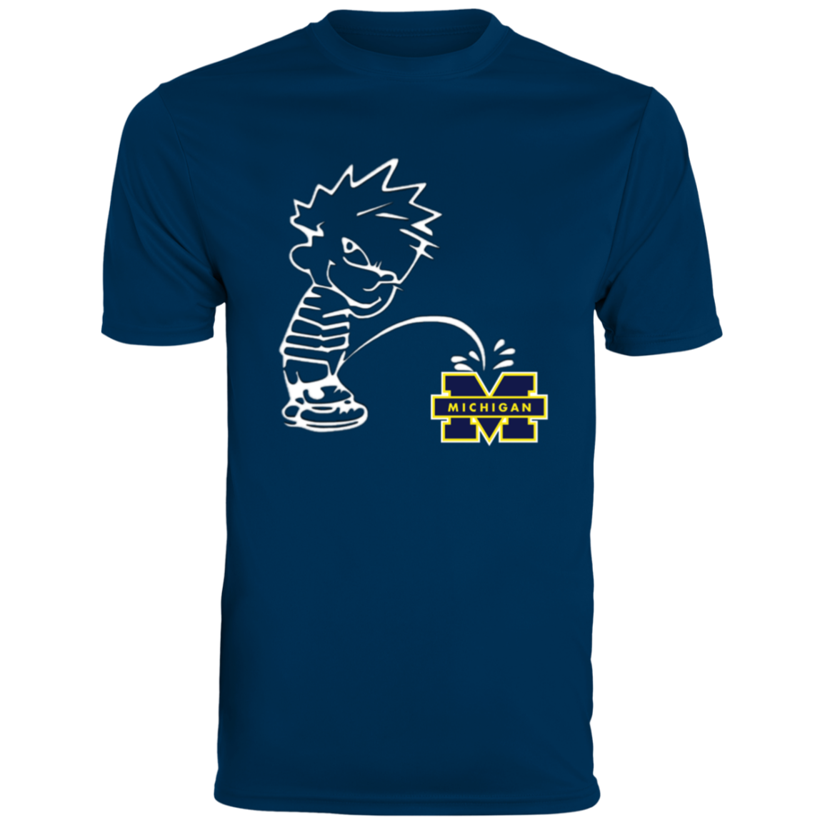 P on Michigan Men's Moisture-Wicking Tee