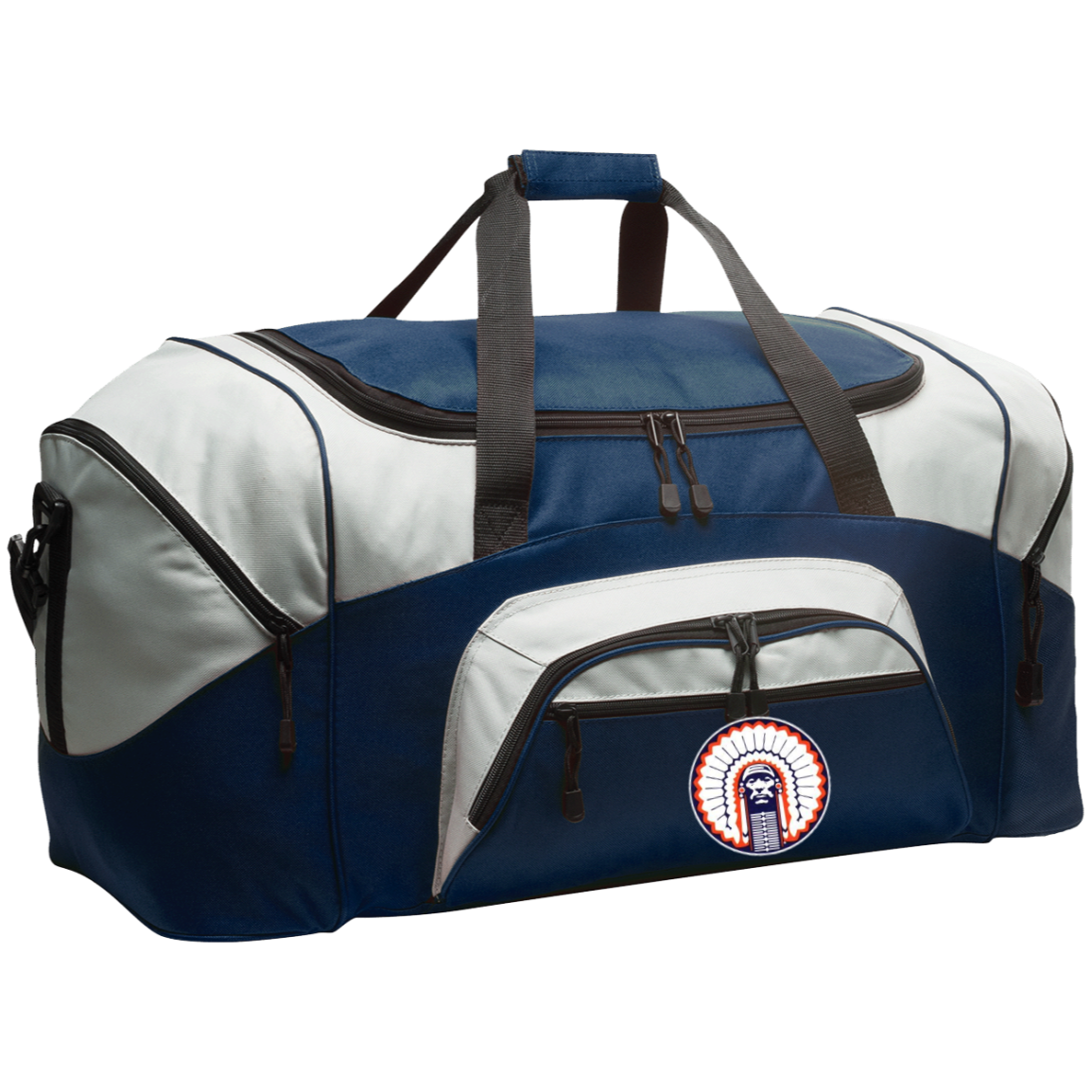 Chief Illiniwek Colorblock Sport Duffel