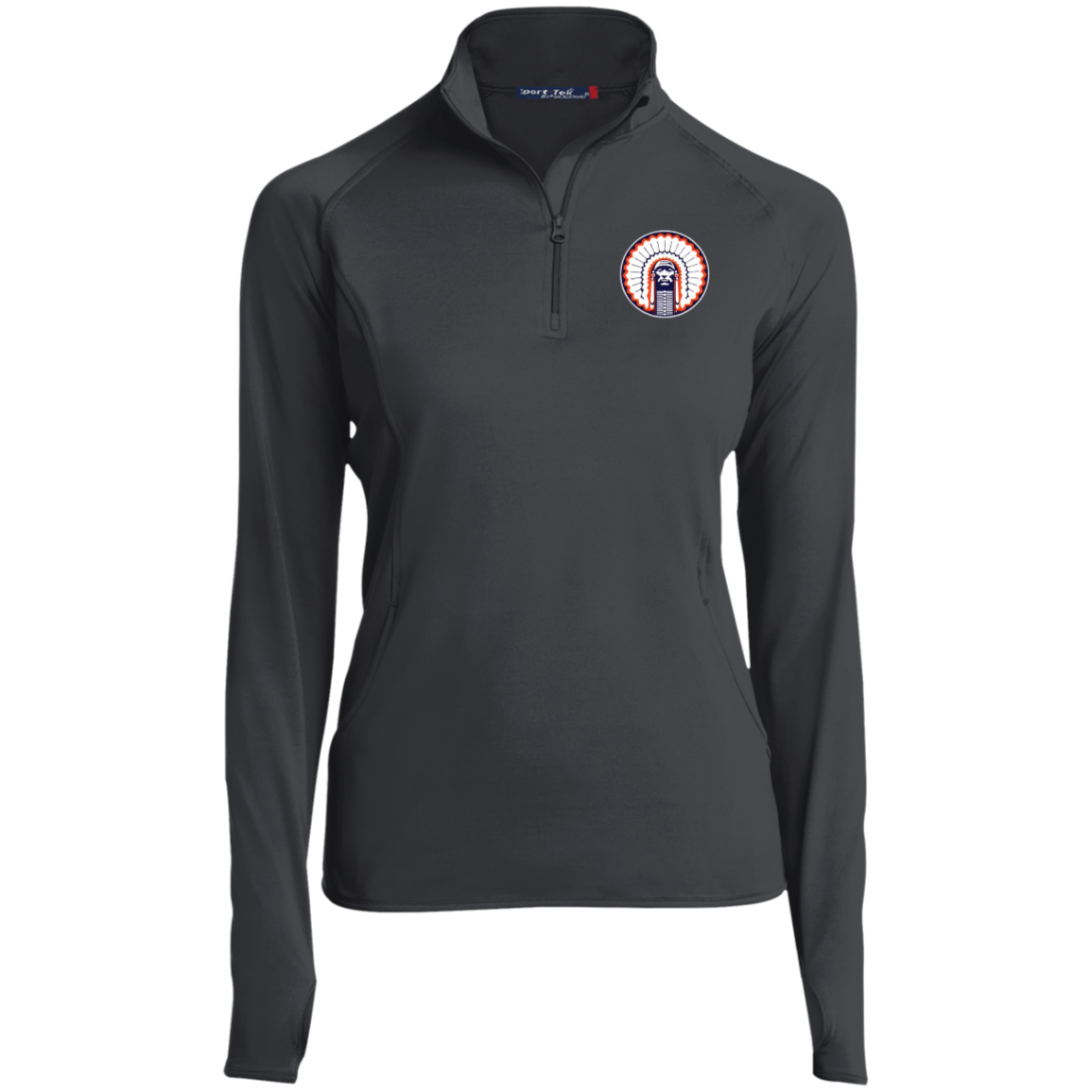 Chief Illiniwek Ladies' 1/2 Zip Performance Pullover