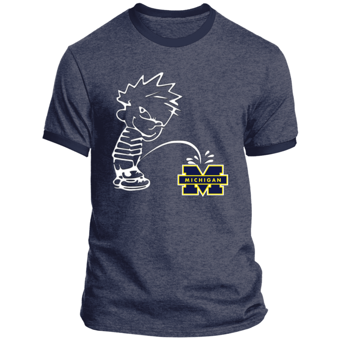 P on Michigan Ringer Tee