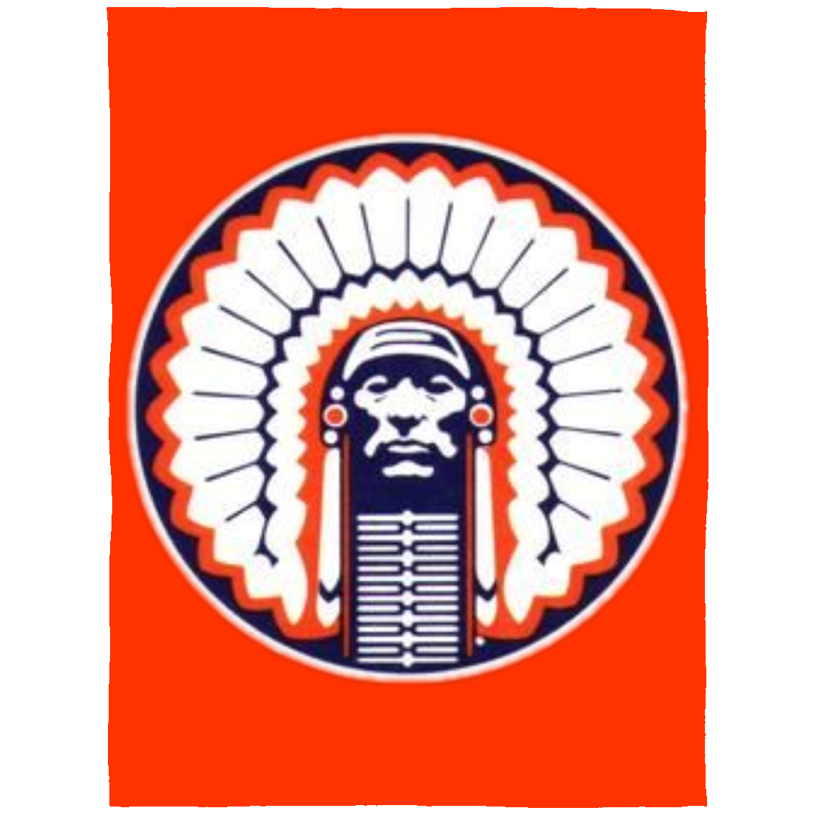 Chief Illiniwek Arctic Fleece Blanket 60x80