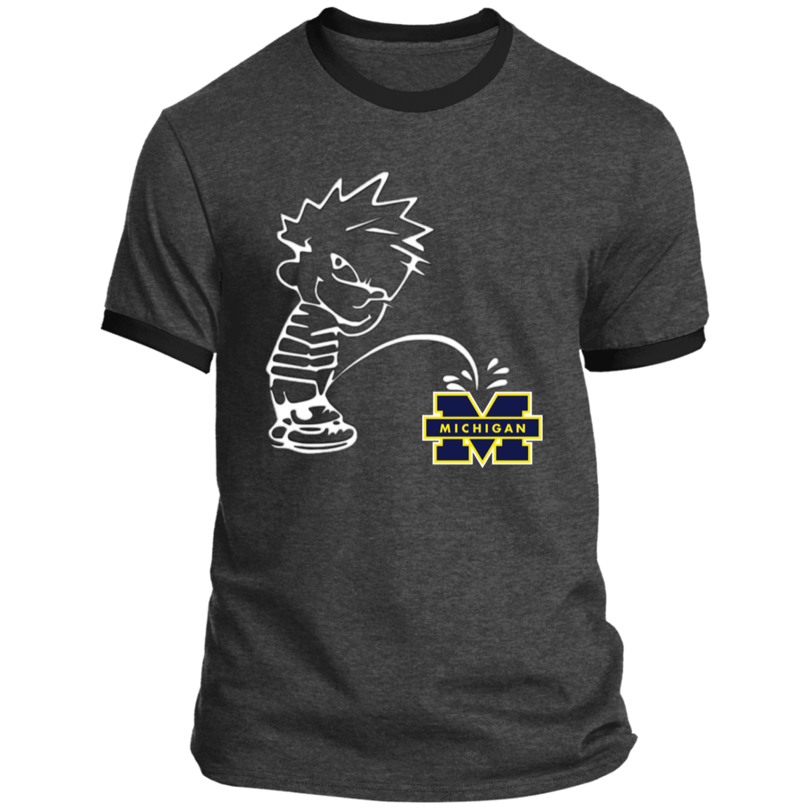 P on Michigan Ringer Tee