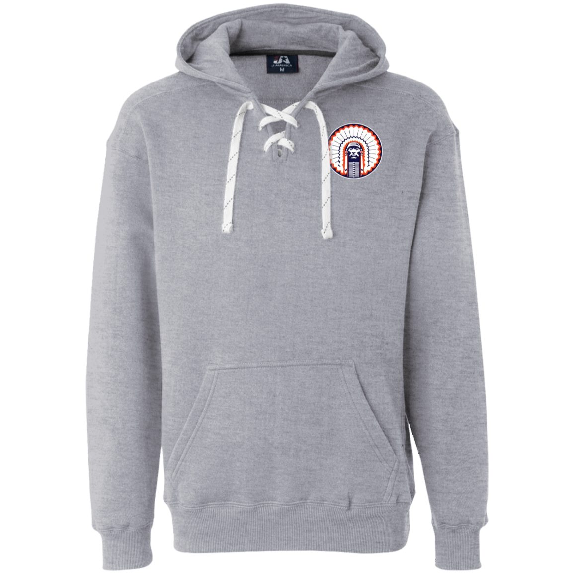 Chief Illiniwek Heavyweight Sport Lace Hoodie