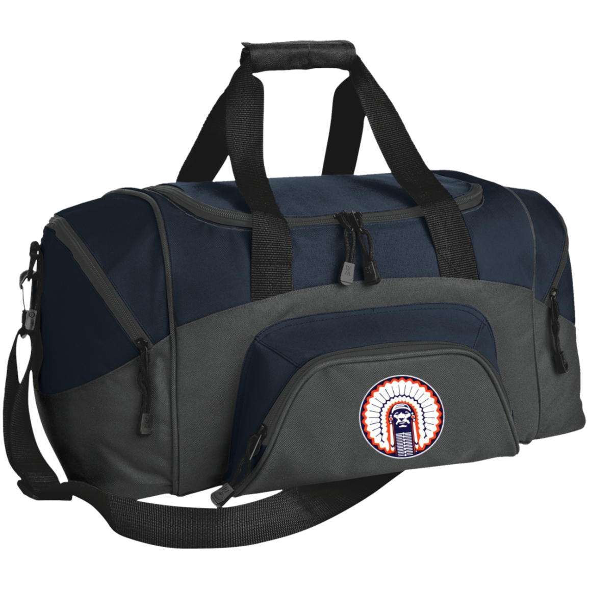 Chief Illiniwek Small Colorblock Sport Duffel Bag