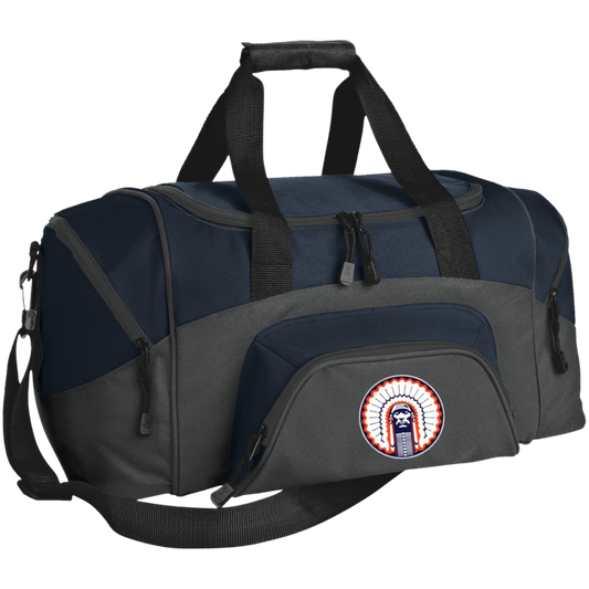 Chief Illiniwek Small Colorblock Sport Duffel Bag