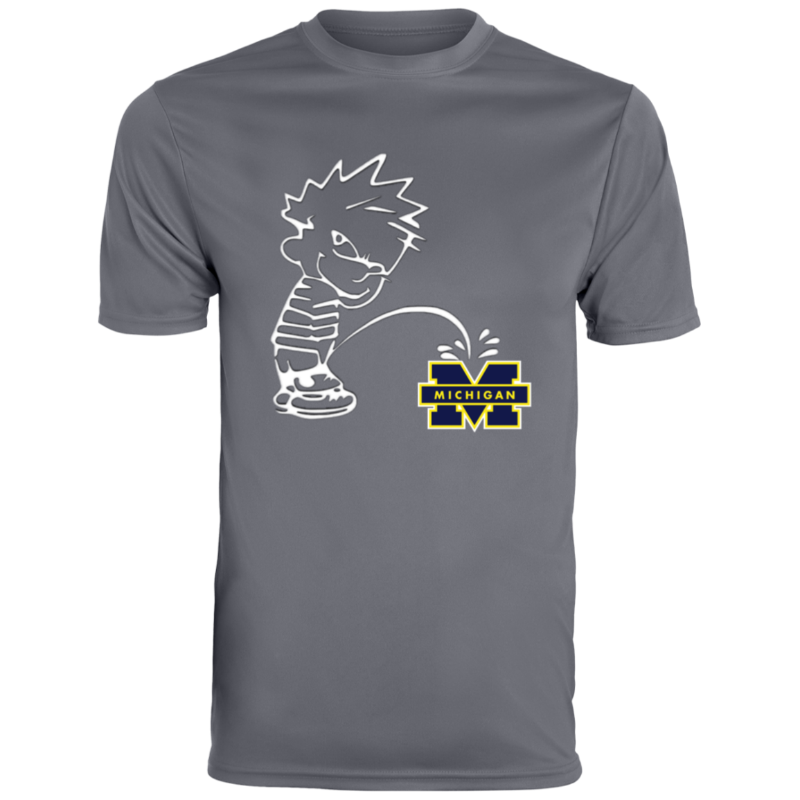 P on Michigan Men's Moisture-Wicking Tee