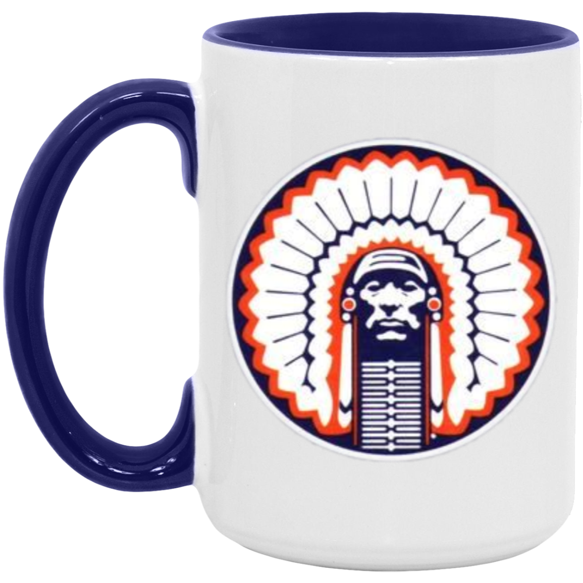 Chief Illiniwek 15oz Accent Mug