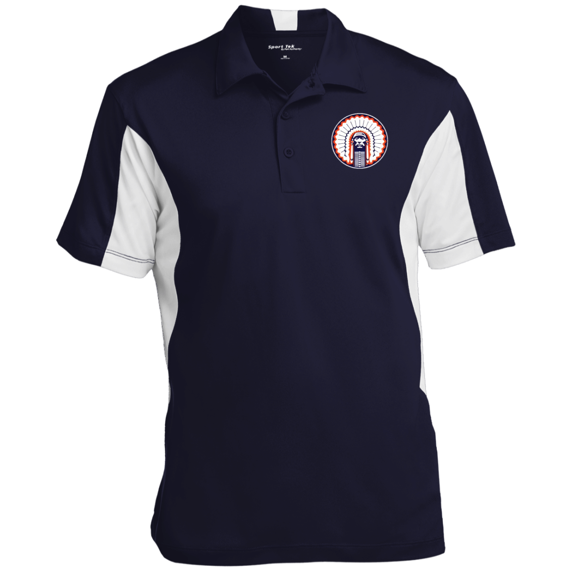 Chief Illiniwek Men's Colorblock Performance Polo