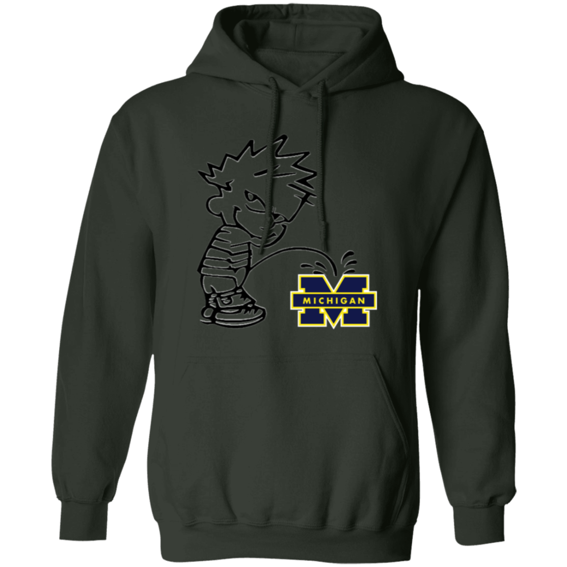 P on Michigan Pullover Hoodie