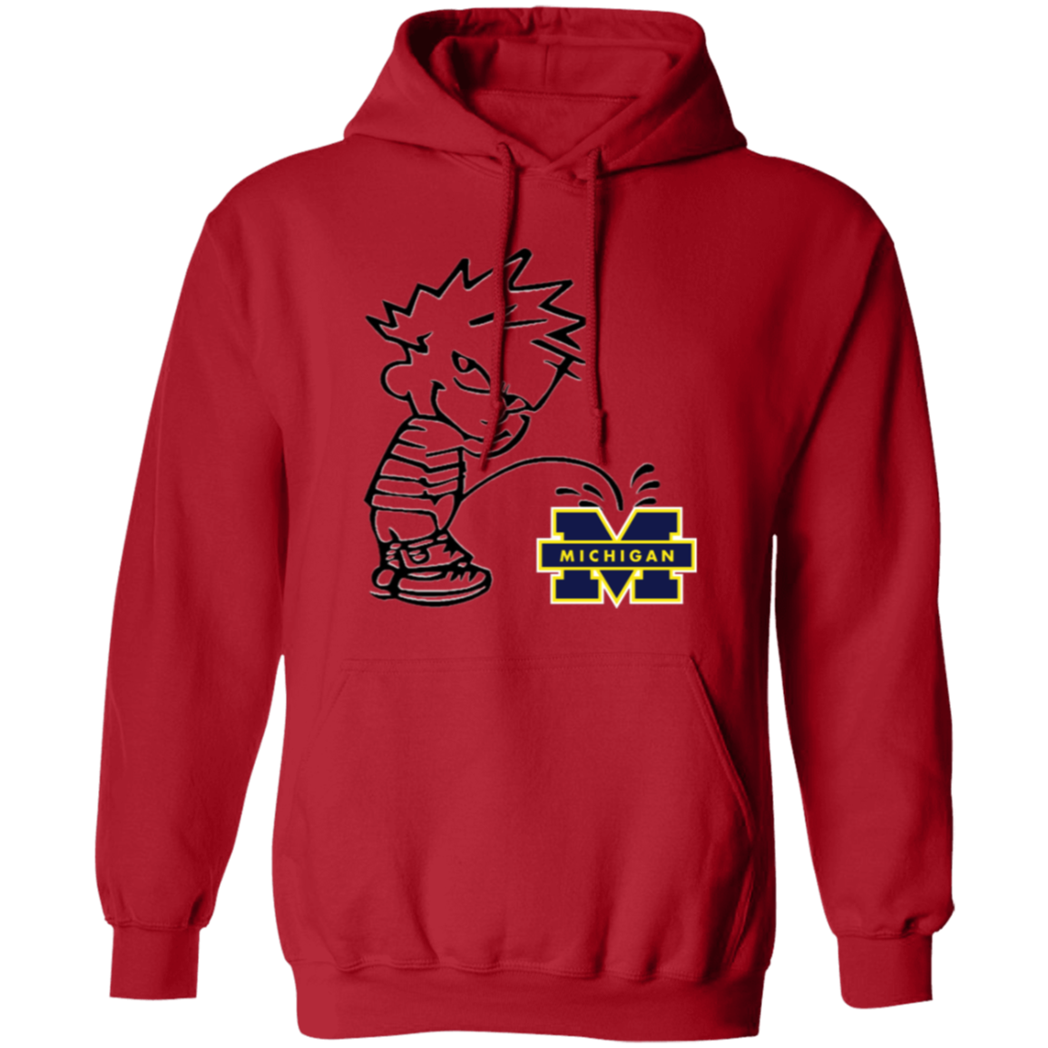 P on Michigan Pullover Hoodie