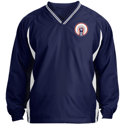 Chief Illiniwek Tipped V-Neck Wind Shirt