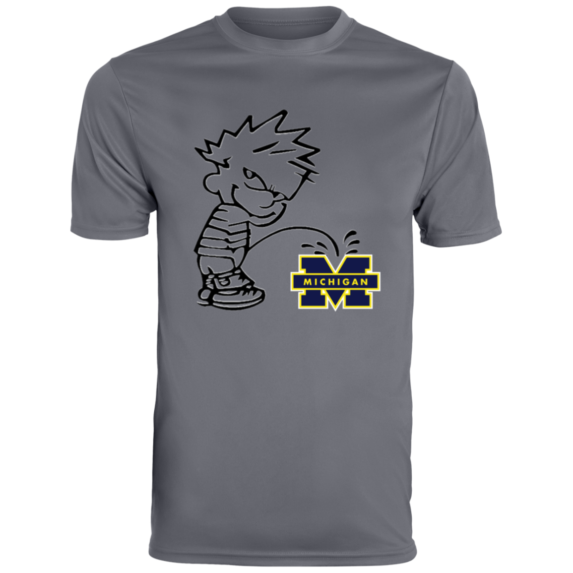 P on Michigan Men's Moisture-Wicking Tee