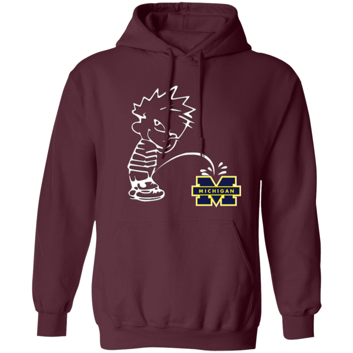 P on Michigan Pullover Hoodie 8 oz (Closeout)