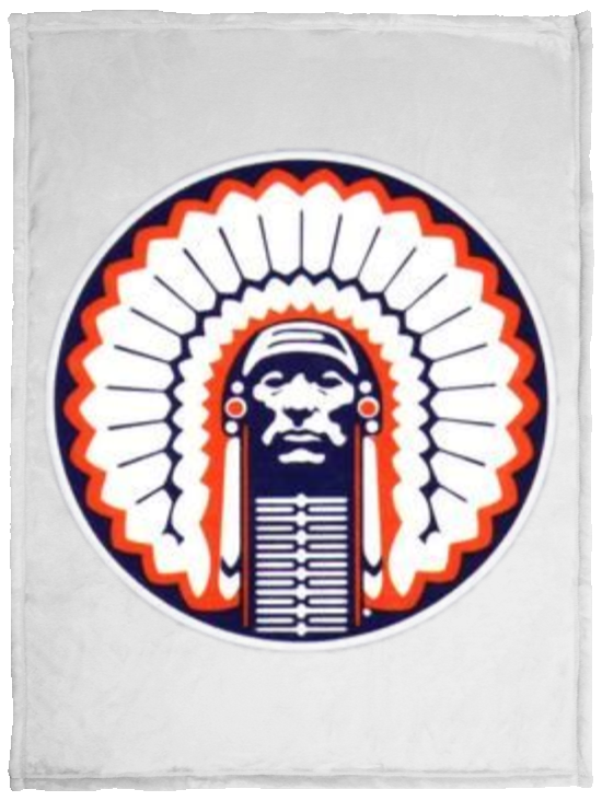 Chief Illiniwek Cozy Plush Fleece Blanket - 30x40