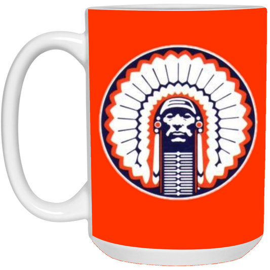 Chief Illiniwek 15oz White Mug