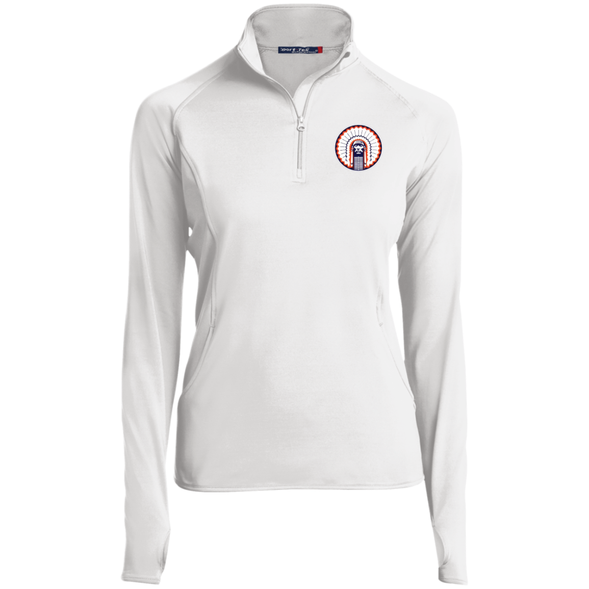 Chief Illiniwek Ladies' 1/2 Zip Performance Pullover