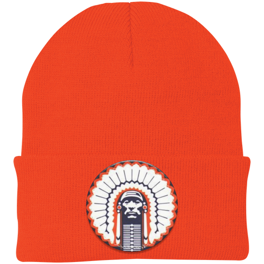 Chief Illiniwek Knit Cap - Patch