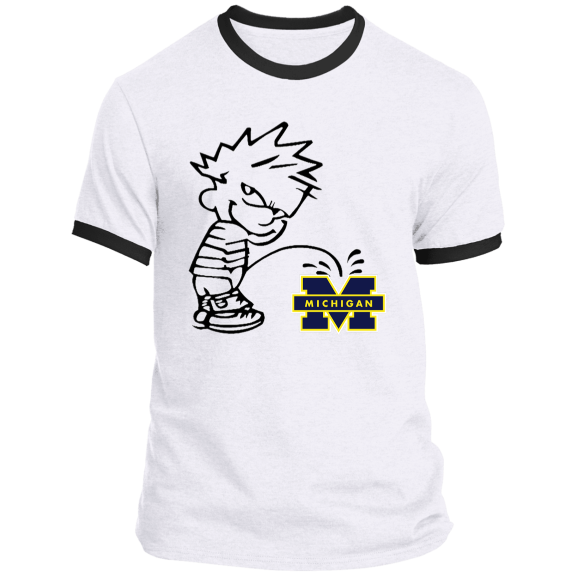 P on Michigan Ringer Tee