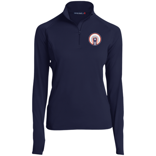 Chief Illiniwek Ladies' 1/2 Zip Performance Pullover