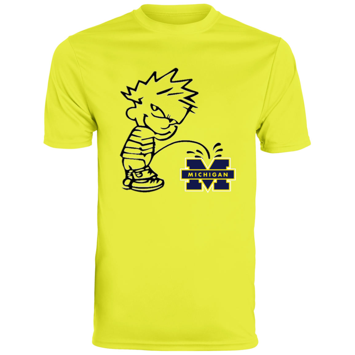 P on Michigan Men's Moisture-Wicking Tee