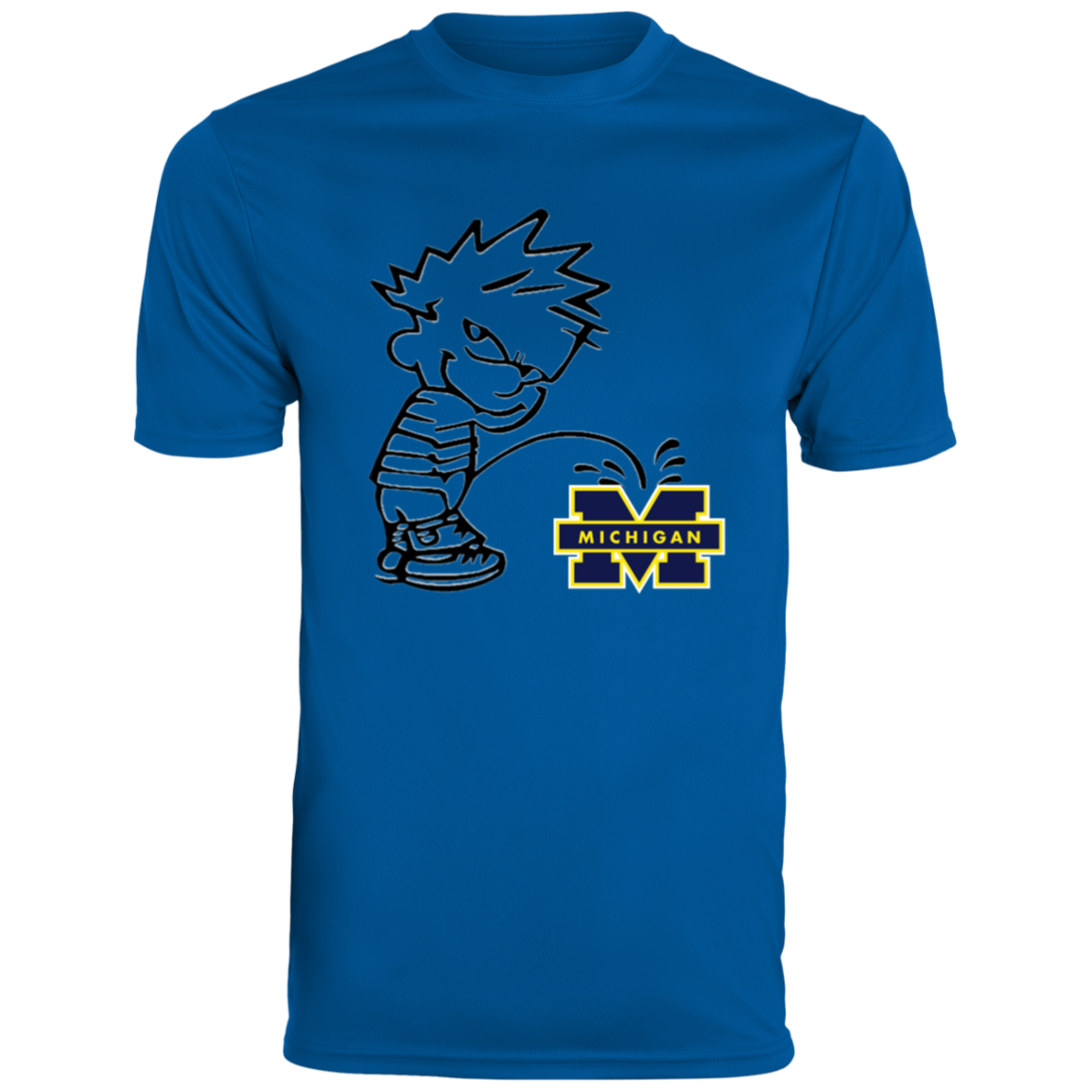 P on Michigan Men's Moisture-Wicking Tee