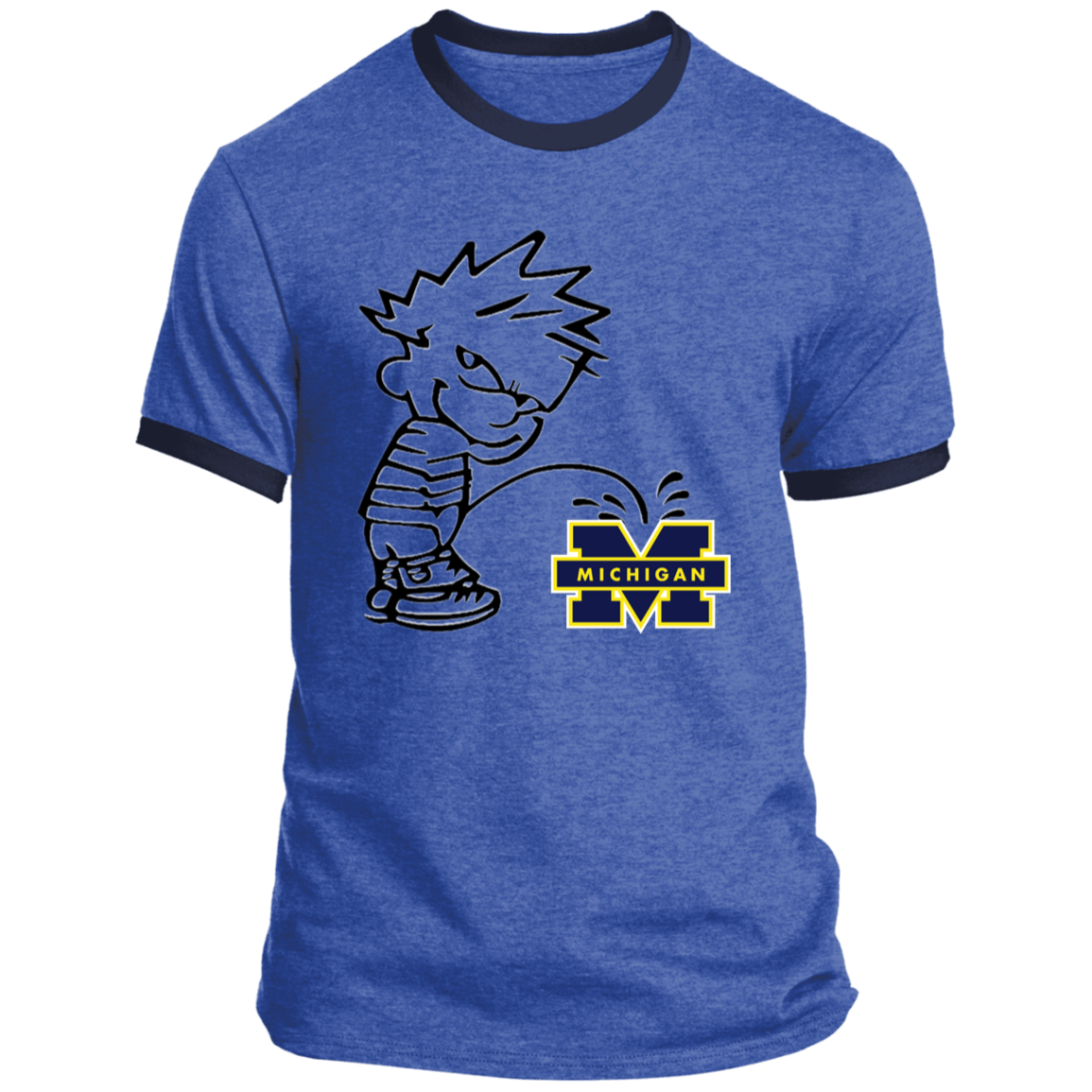 P on Michigan Ringer Tee