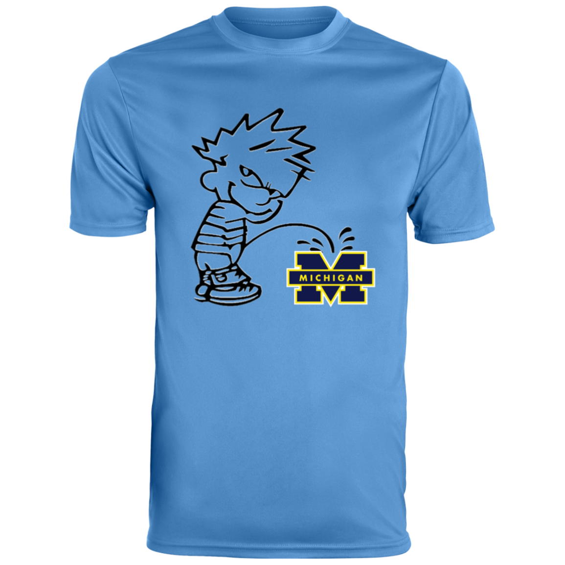 P on Michigan Men's Moisture-Wicking Tee