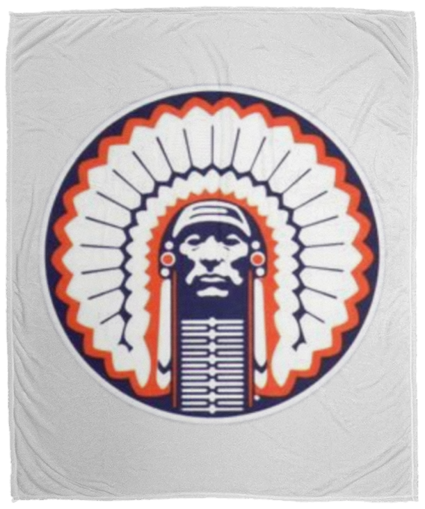 Chief Illiniwek Cozy Plush Fleece Blanket - 50x60