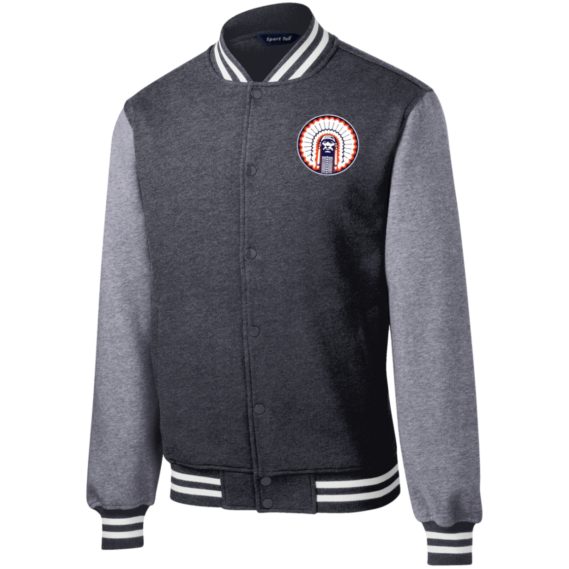 Chief Illiniwek Fleece Letterman Jacket