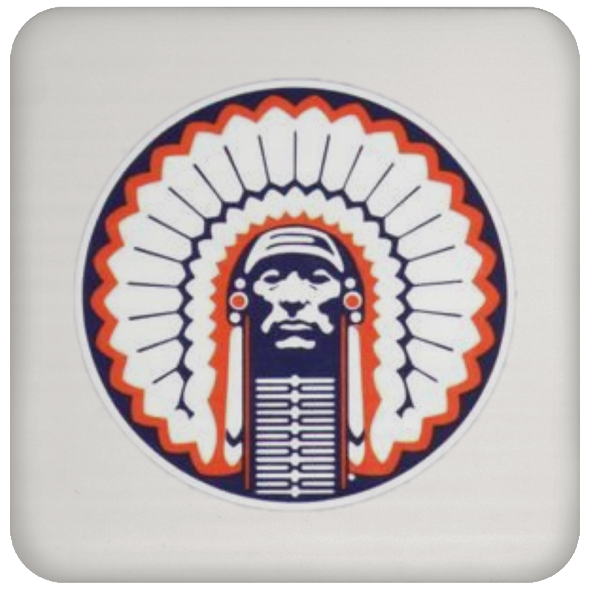 Chief Illiniwek Coaster