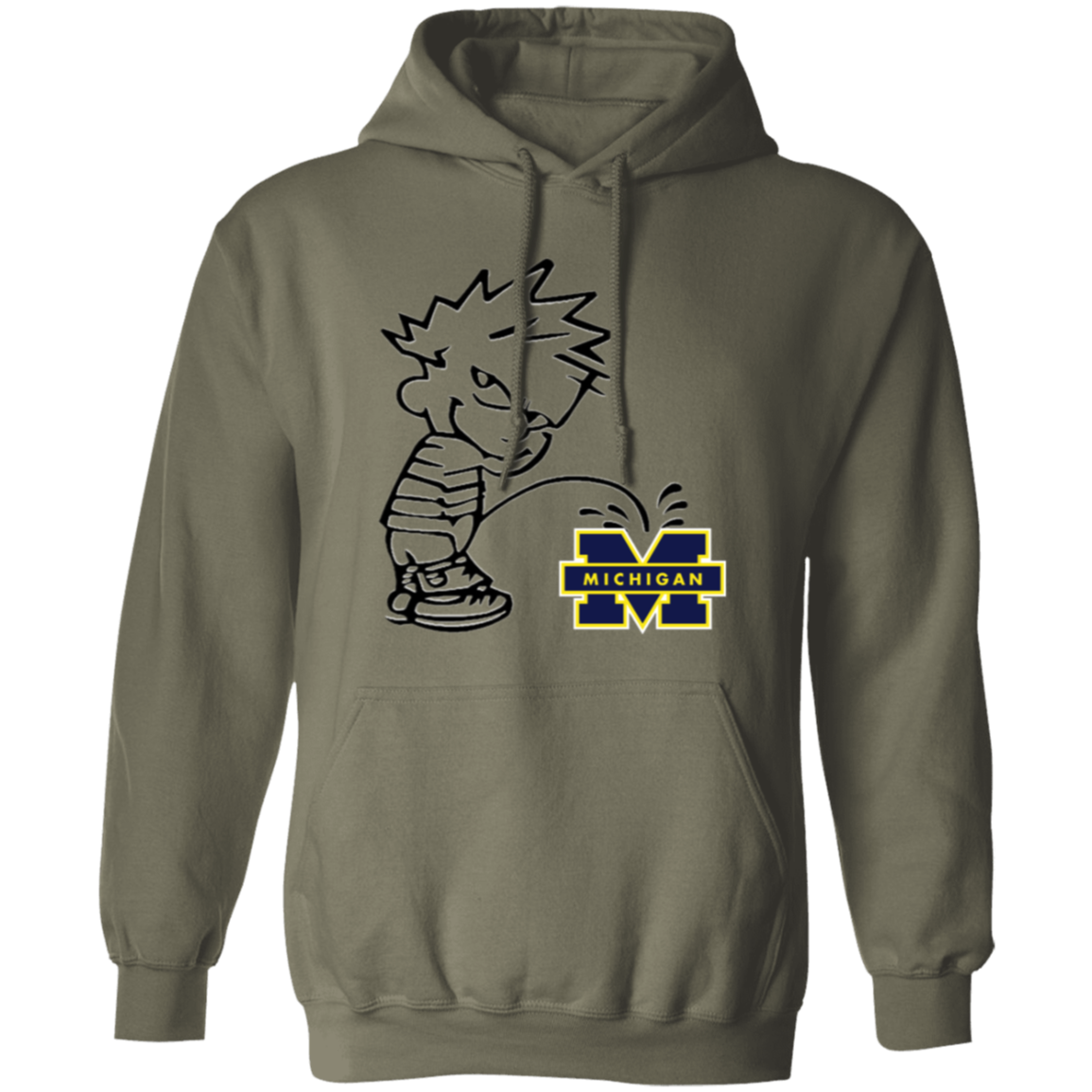 P on Michigan Pullover Hoodie