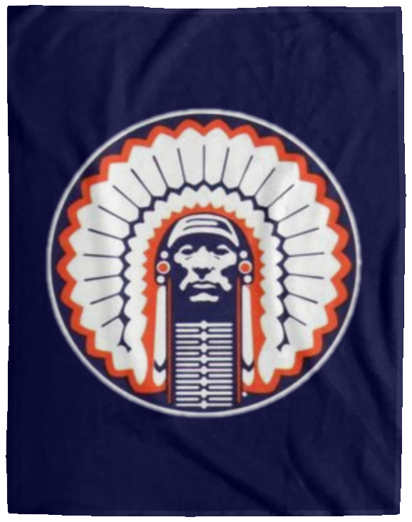 Chief Illiniwek Cozy Plush Fleece Blanket - 60x80