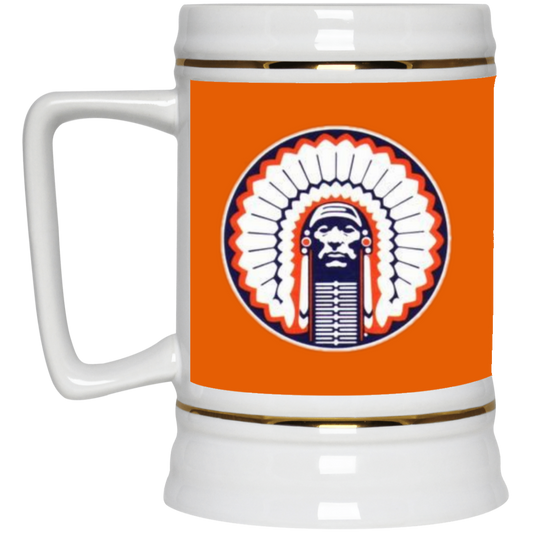 Chief Illiniwek Beer Stein 22oz.