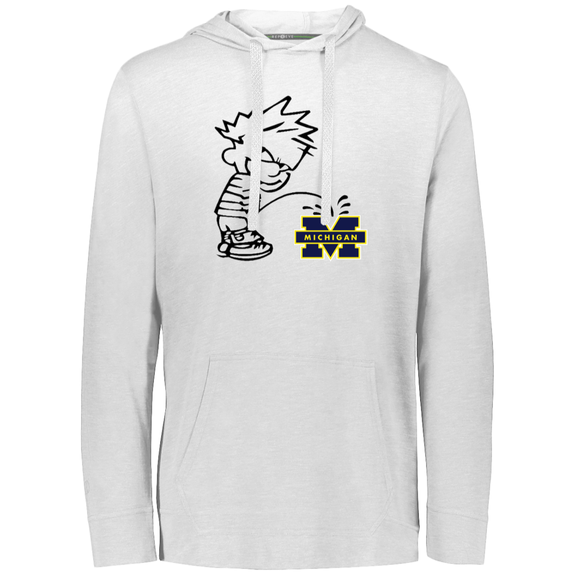 P on Michigan Eco Triblend T-Shirt Hoodie