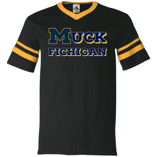 Muck Fichigan V-Neck Sleeve Stripe Jersey