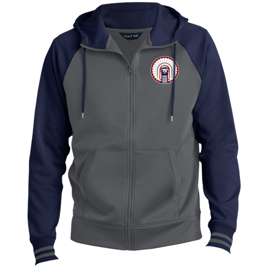 Chief Illiniwek Men's Sport-Wick® Full-Zip Hooded Jacket