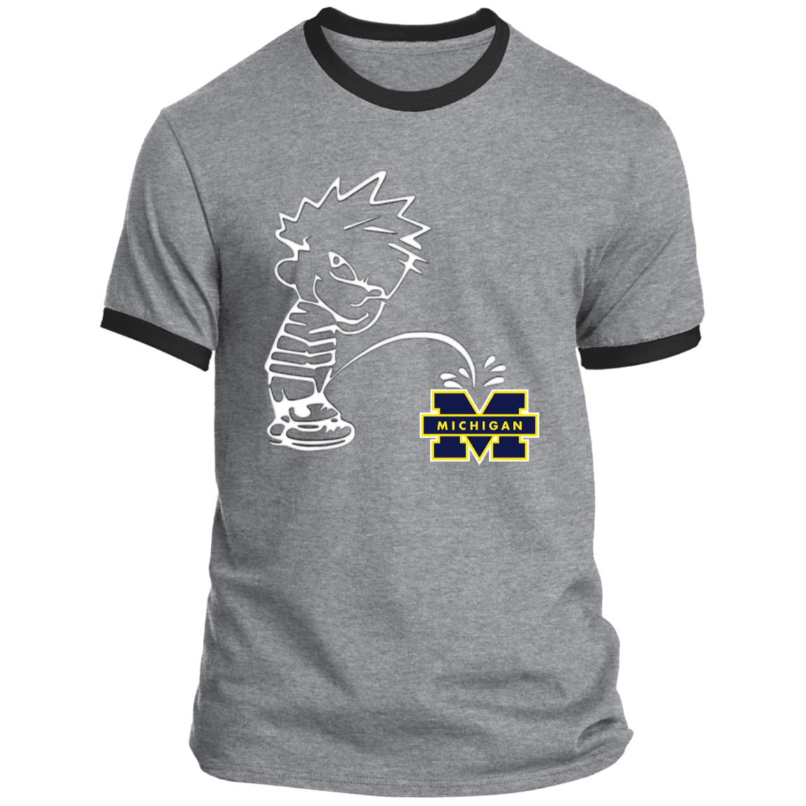 P on Michigan Ringer Tee