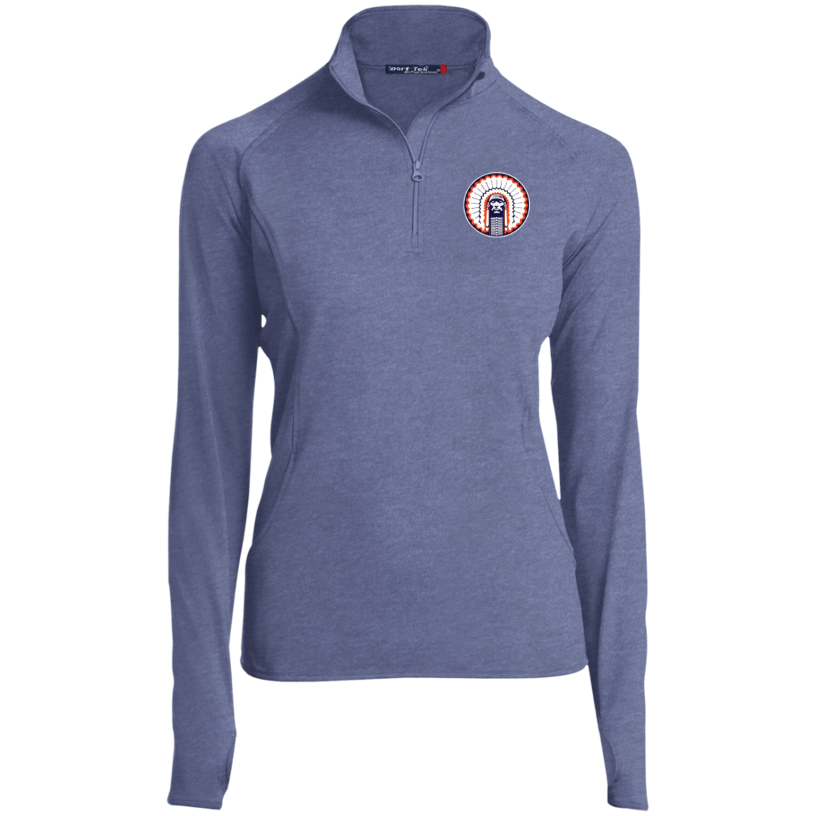 Chief Illiniwek Ladies' 1/2 Zip Performance Pullover