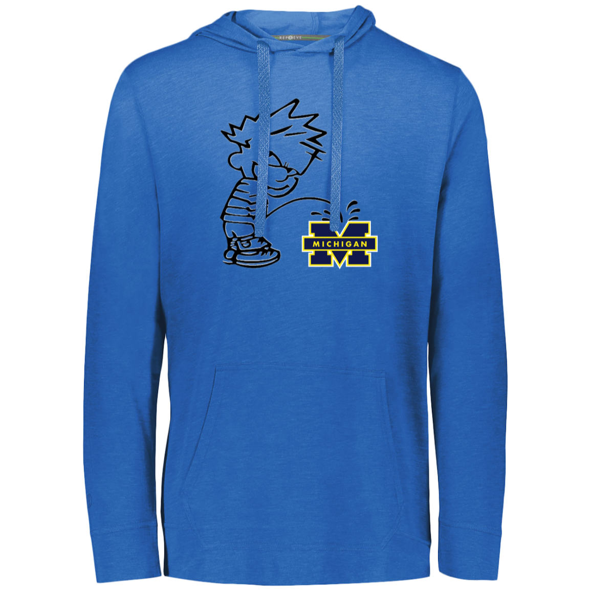 P on Michigan Eco Triblend T-Shirt Hoodie