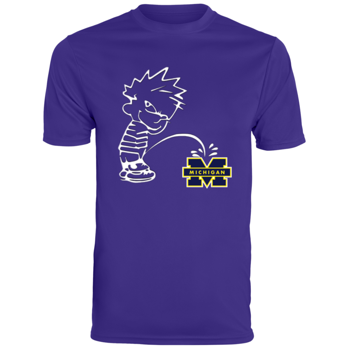 P on Michigan Men's Moisture-Wicking Tee