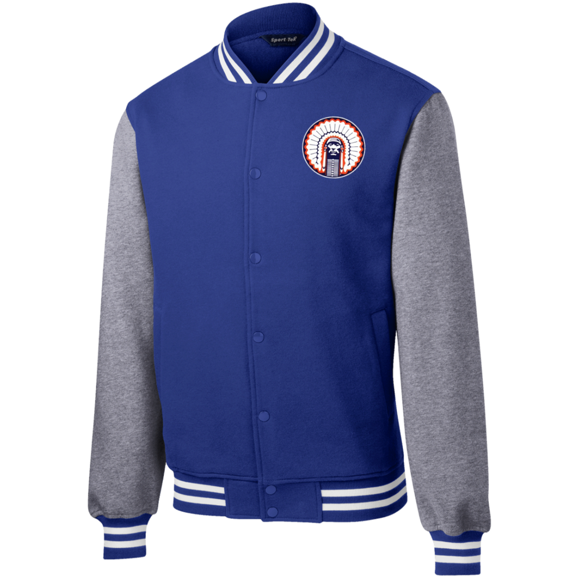 Chief Illiniwek Fleece Letterman Jacket