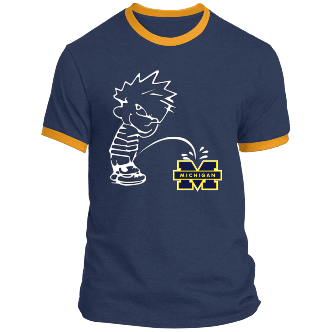 P on Michigan Ringer Tee