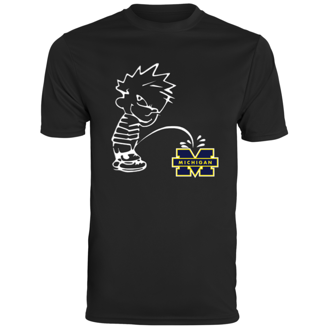 P on Michigan Men's Moisture-Wicking Tee