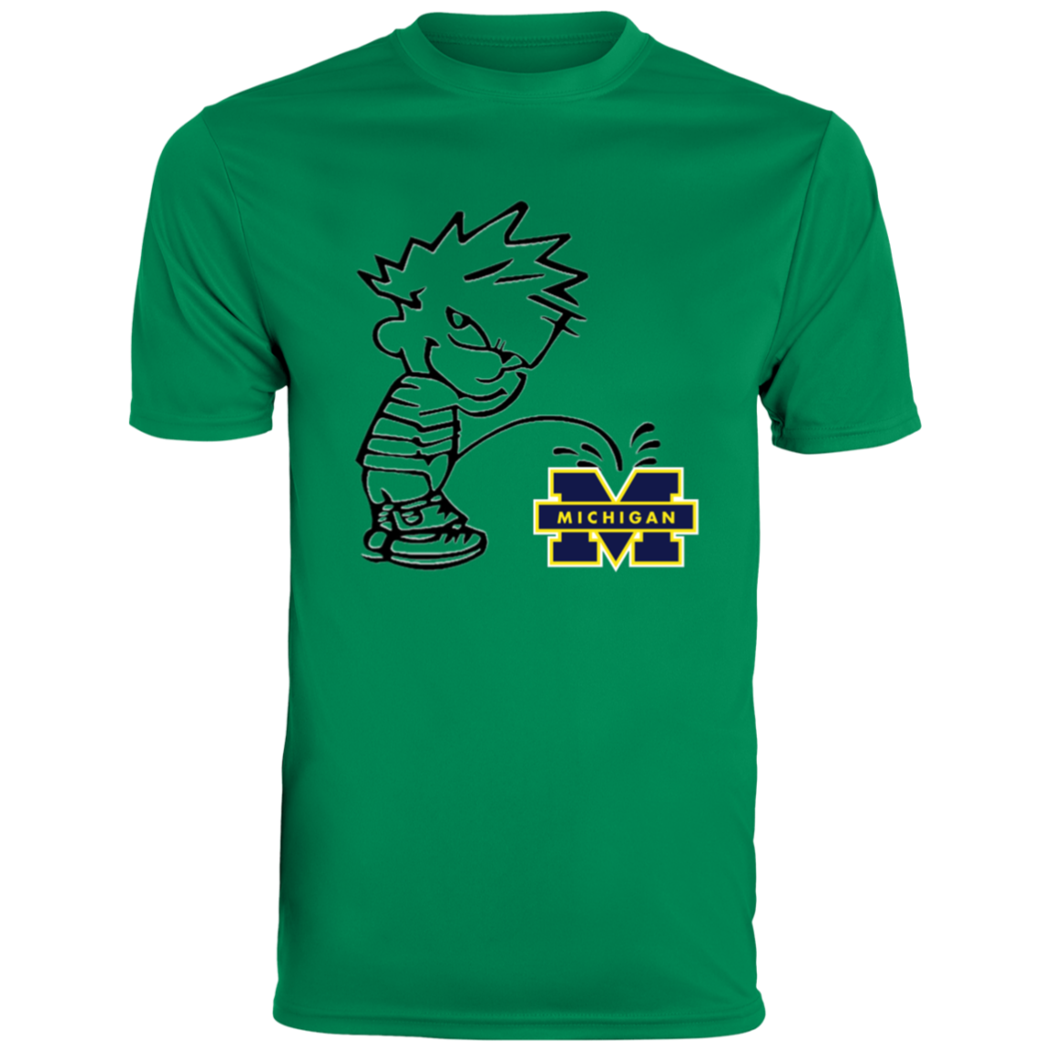 P on Michigan Men's Moisture-Wicking Tee