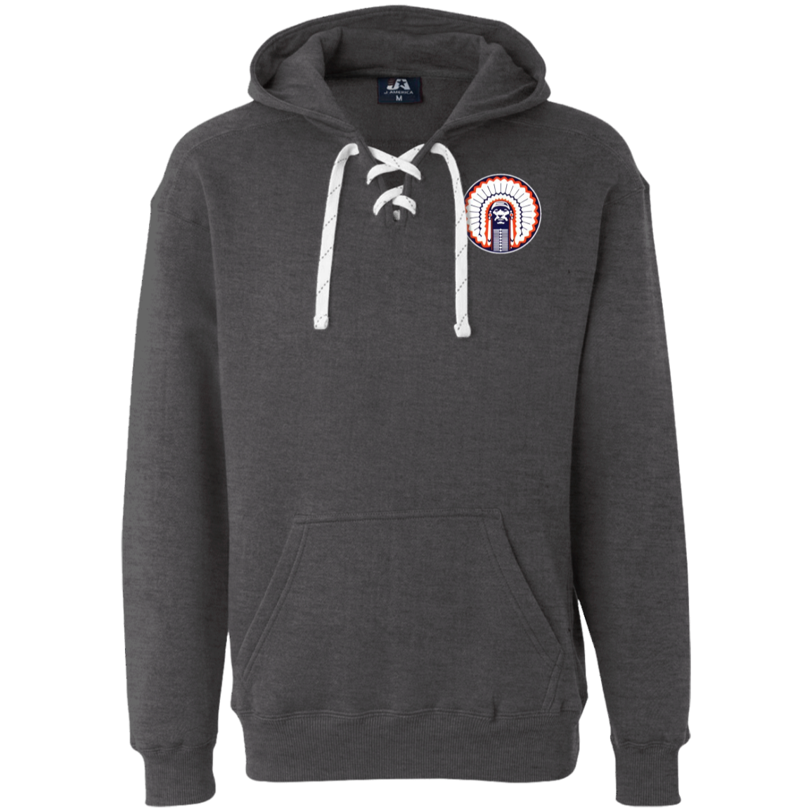 Chief Illiniwek Heavyweight Sport Lace Hoodie