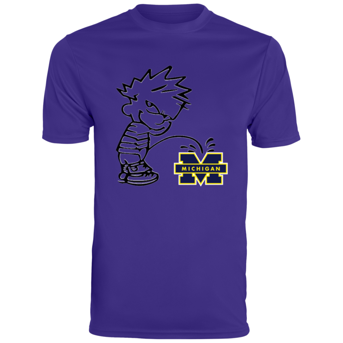 P on Michigan Men's Moisture-Wicking Tee