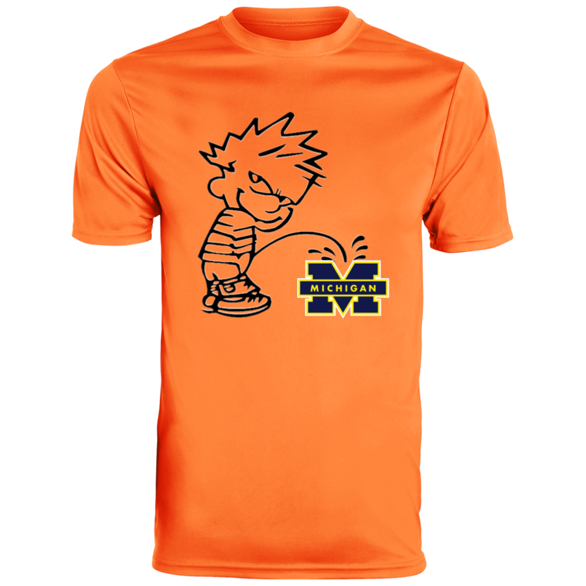 P on Michigan Men's Moisture-Wicking Tee